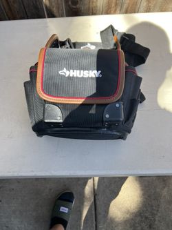 Husky Leather Trim Tool Bag