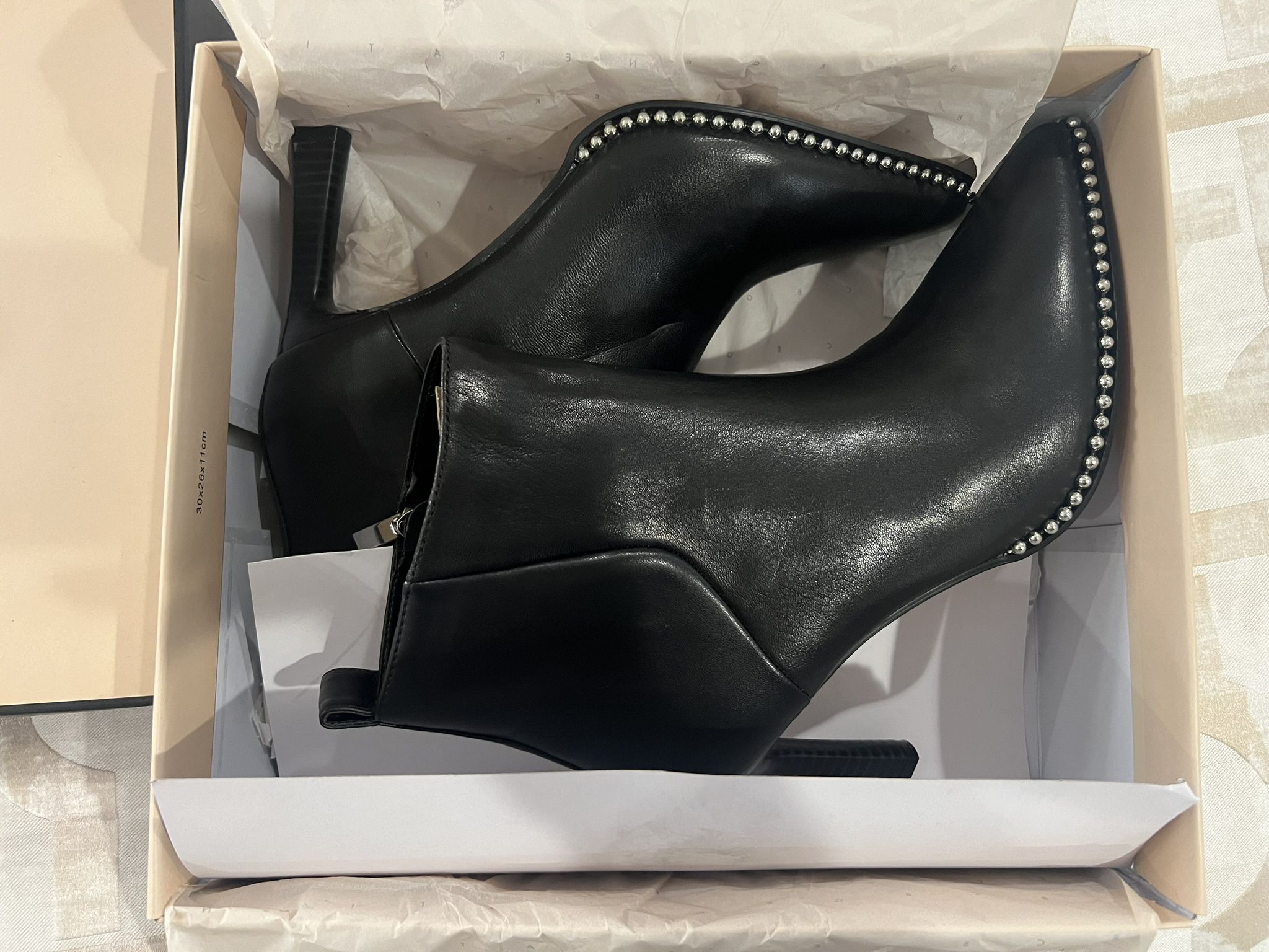 BCBGeneration black pointy toe booties