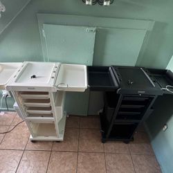 TASALON Professional salon storage trolley cart  Barber table 6 drawer Spa cart $60 Each