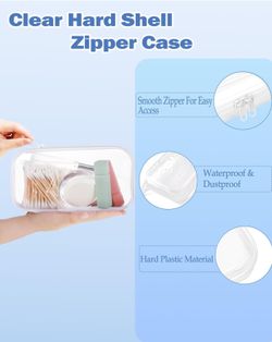 Clear Hard Shell Zipper Case