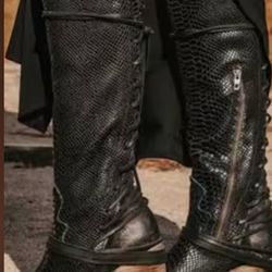 Freebird Boots Black Snake Ladies Size 7