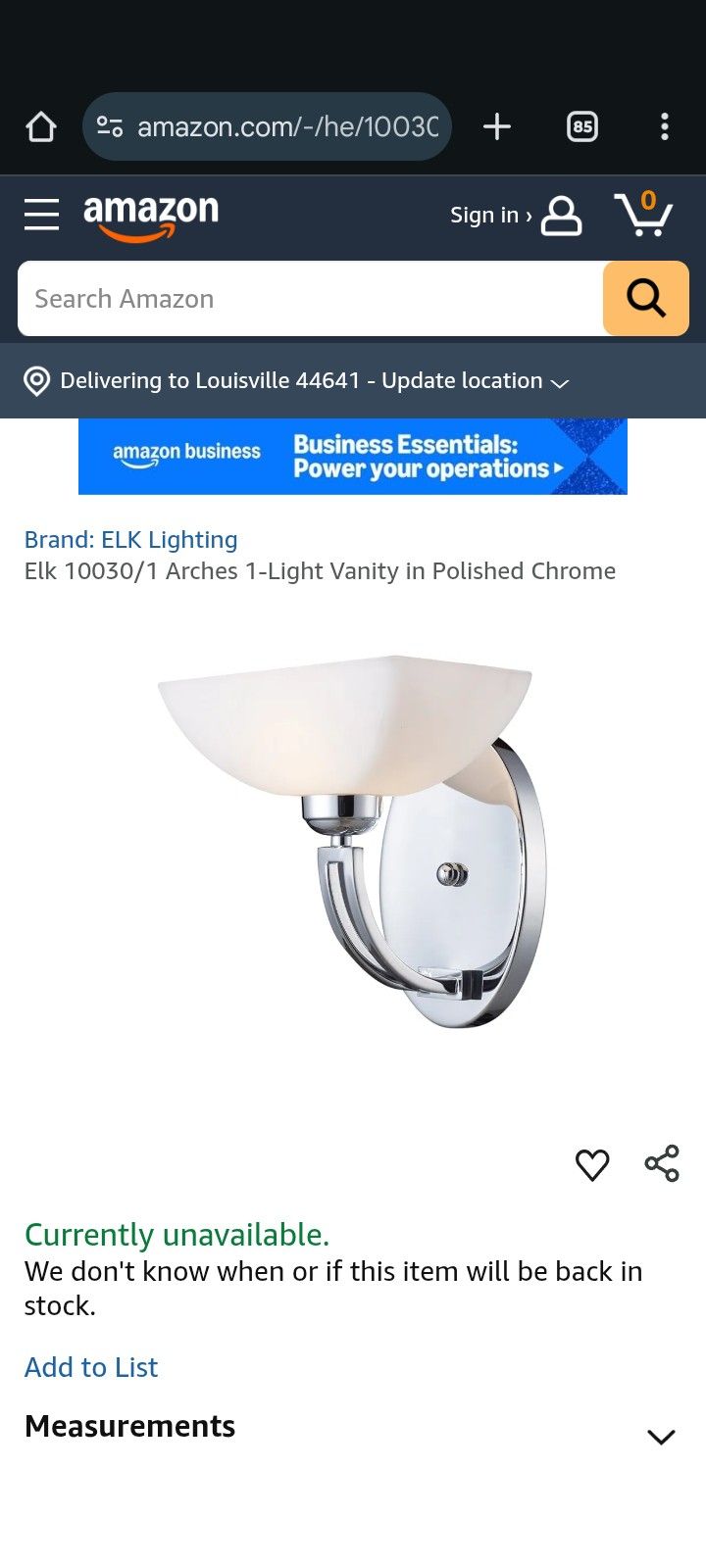 Vanity Light