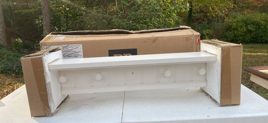 Beadboard peg Shelve White