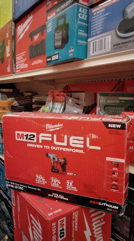 MILWAUKEE M12 FUEL 5/8" SDS PLUS ROTARY HAMMER (TOOL ONLY)