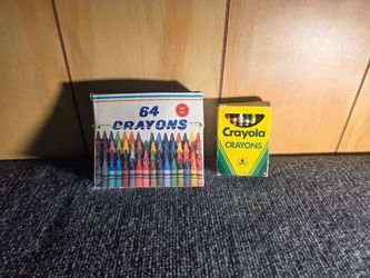Vintage Crayola 24 Box Crayons 1988 & Brilliant Colors 64 Box Craft Drawing Lot