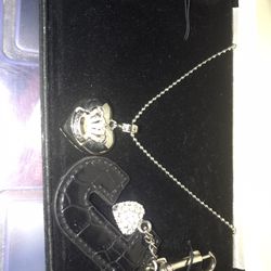 Stainless Steel Juicy Couture Necklace Set Only $25 Firm