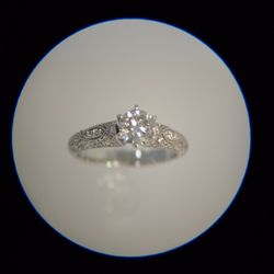 White Gold Diamond Engagement Ring