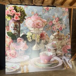 Tea Party Backdrop Wall Decoration 