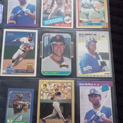 9 Rookie Baseball Cards 