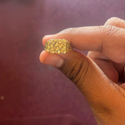 10k Gold Nugget Ring
