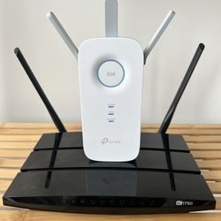 Tp-Link AC1750 Router And Wifi Extender With Ethernet Connection 