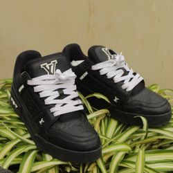 Louis Vuitton Trainer Black Embossed Monogram