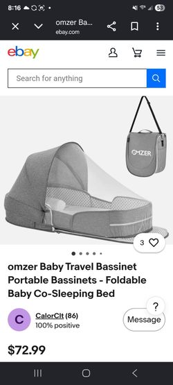 Baby travel bassinet
