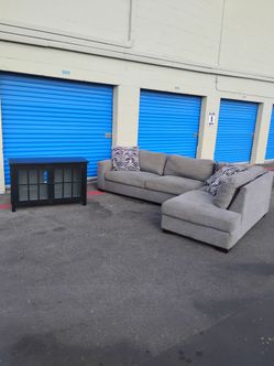 Sectional couch sofa tv stand - delivery available