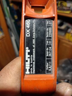 HILTI DX460 powder actuated fastening tool