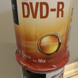 Sony DVD-R New And Sealed 100 Pack 