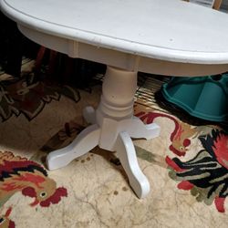 Small White Wood Side Table
