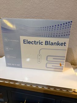LunaHush King Size Electric Heated Blanket 90x100 Pink 8 Heat Settings Timer NEW
