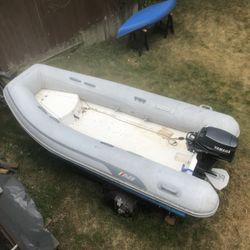 12 ‘ AB Runabout  Inflatable Boat And Trailer