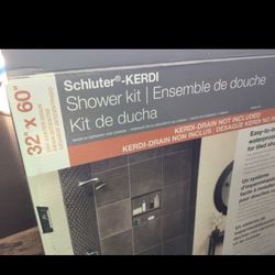 Schluter Kerdi shower kit and drain