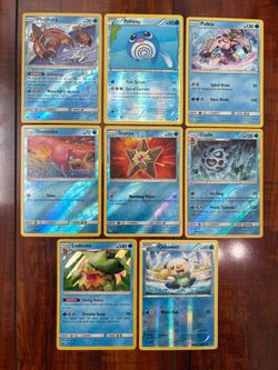 Pokemon XY Era Water Type Reverse Holo & Holo Lot of 8! Magikarp, Poliwag, Palkia & More! MP/LP 💦