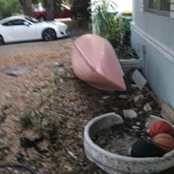 Pink Plastic Boat