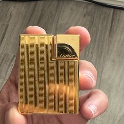 Cartier Godron Gold Lighter