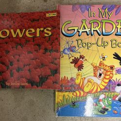 Children's books "flowers" themed bundle of 2 