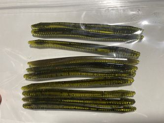 (10 pack) 4.5” Hand Injected Soft Plastic Finesse Worm