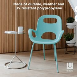 Umbra Chair, Desk Chair, Side Chair, Color Surf Blue