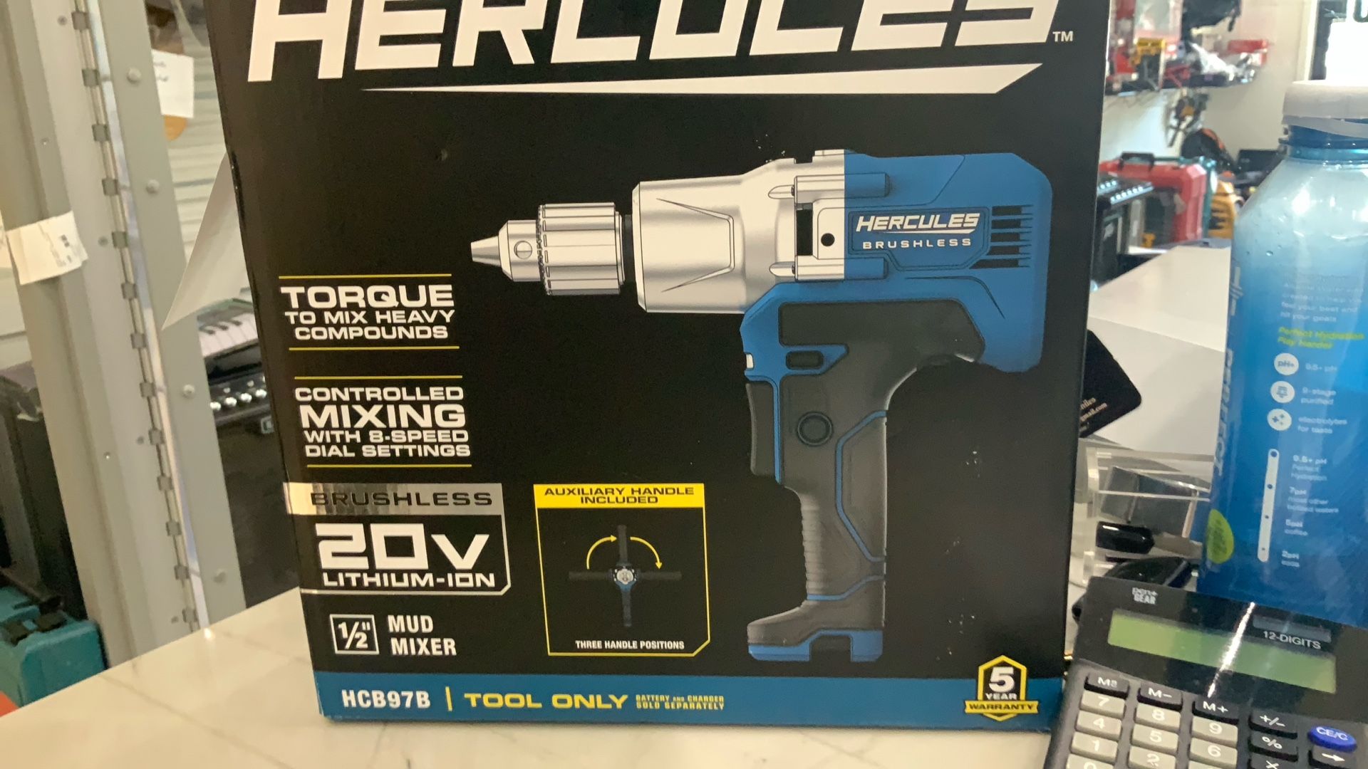 Hercules 20V Brushless Cordless Mud Mixer ModelHCB97B. Tool Only BRAND NEW