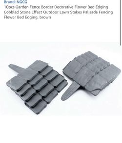 New plastic border fence