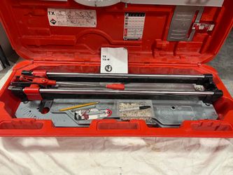 Rubi TX Professional Tile Cutter with Heavy Duty Hard Case - Made in Spain