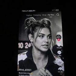 Android phone with TikTok on it
