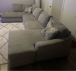 A large U shaped sectional