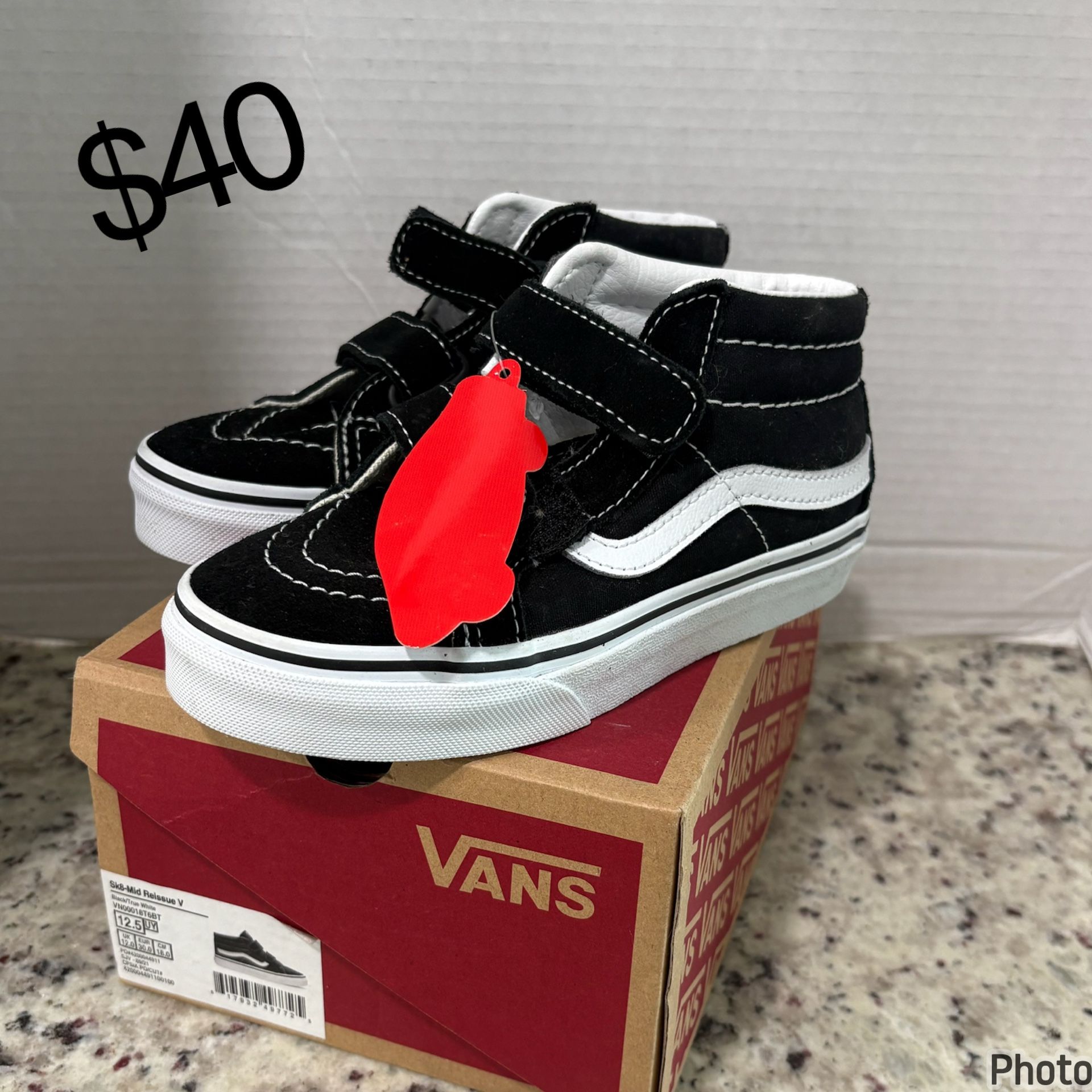 Vans Little Kids Sk8-Mid V Shoe Size 12.5