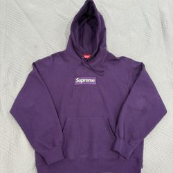 Supreme Box Logo Sweatshirt Dark Purple FW23 Medium 