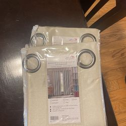 Two Blackout Curtains 54 X 63 In