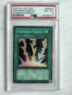 Lightning Vortex PSA 8 Yu-Gi-Oh Card