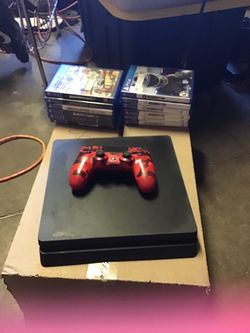 PlayStation 4 Slim Console with Controller 11 games  plus 3 internal games