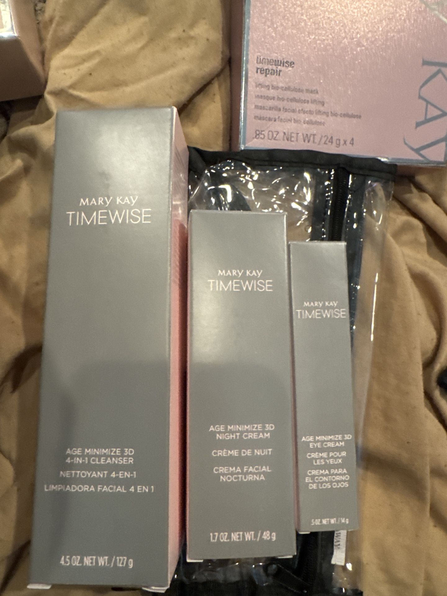 Mary Kay TimeWise Skincare Set – Cleanser, Night Cream, Eye Cream, Microdermabrasion (NEW)