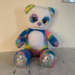Lisa frank vG build A Bear Rainbow Stripe Teddy Bear 