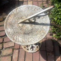 Cast Iron Sundial 