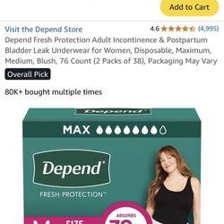 Depends for Woman