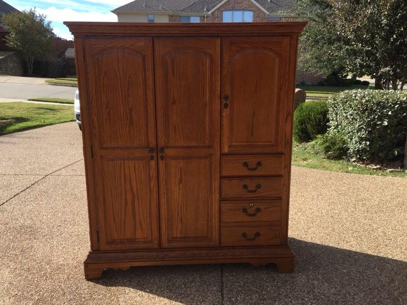 genuine Wynwood solid cherry wood computer desk - armoire