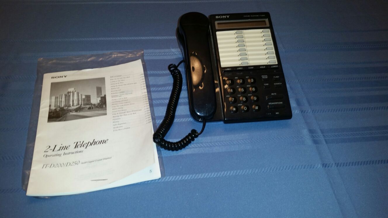 Sony 2 line telephone