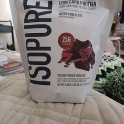 Isopure LOW CARB Dutch CHOCOLATE whey powder