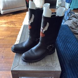 Harley Davidson Riding Boots Size 8.5 Mens
