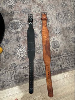 Exercise belts  leather back https://offerup.com/redirect/?o=c3VwcG9ydC5SZWFk the description below.