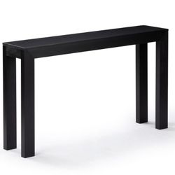 Black Wooden Console Table 
